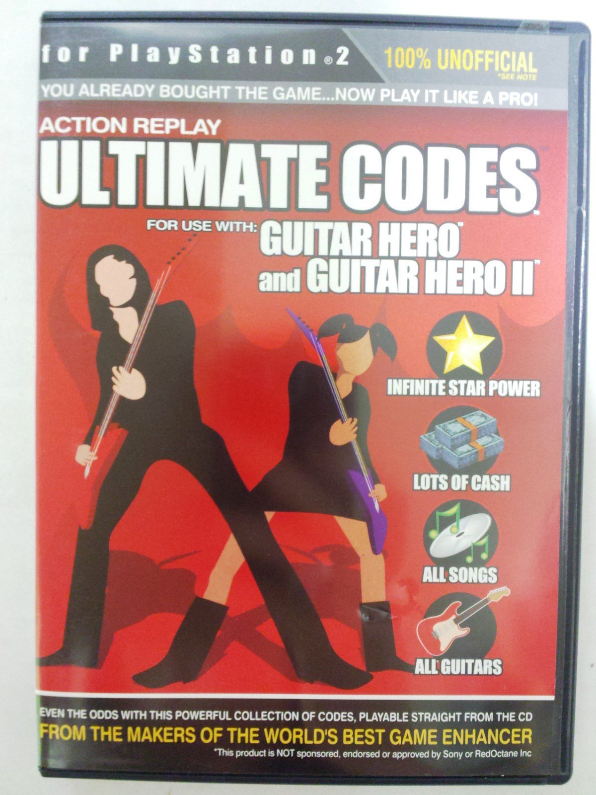 Amazon.com: Action Replay Ultimate Codes Playstation 2: Guitar